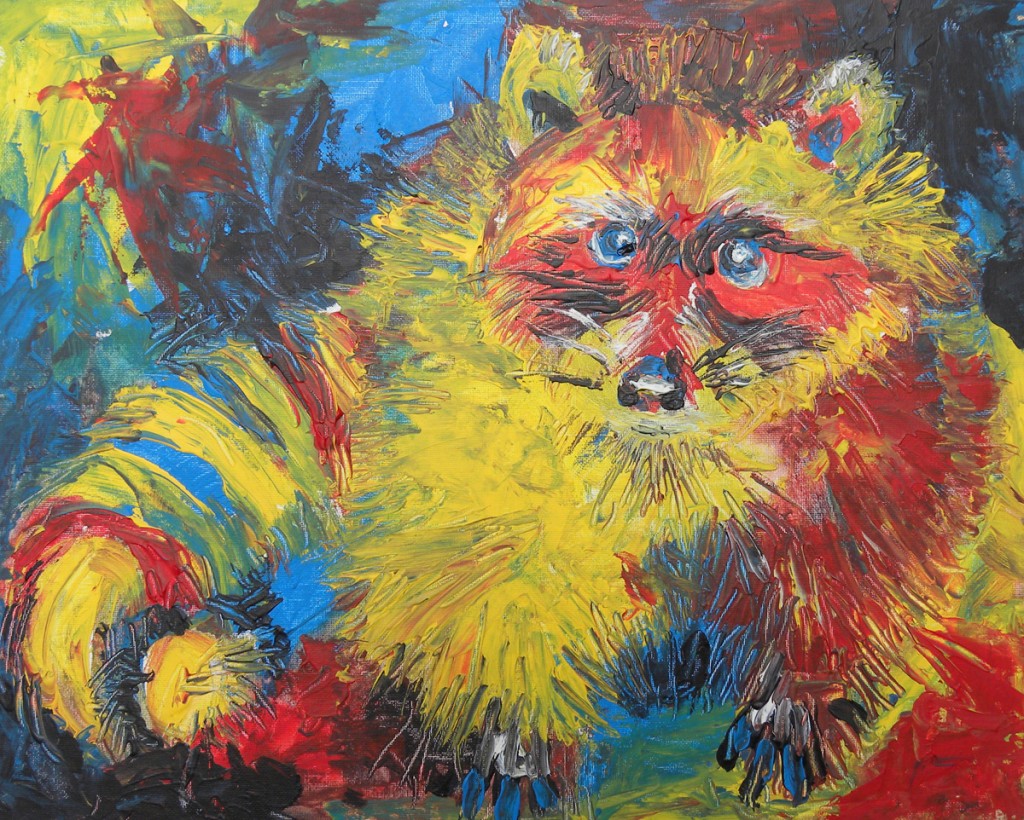 Rocky Racoon Acrylic 16x20