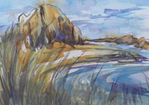Chrystal Cove, CA - Plein Aire 1100-34-HLF
