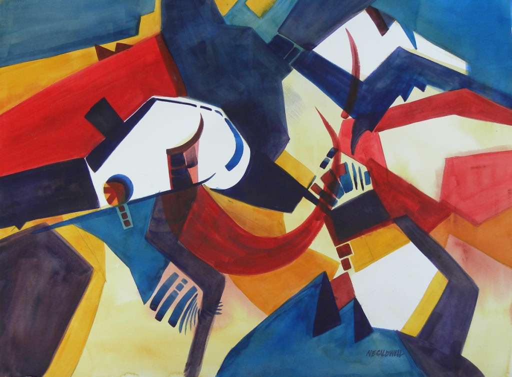 Dancing Set Her Free (plein air) Watercolor 22x30