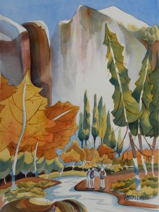 Old Friends Watercolor 15x11