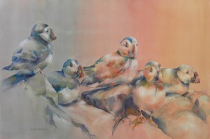 Puffins on Parade 2100-16-HLF 1500px