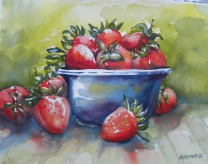 Strawberries and Blue Bowl 2 8000-08-Qtr 1500px