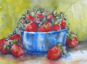 Strawberries in Blue Bowl 1 8000-07-QTR 1500px