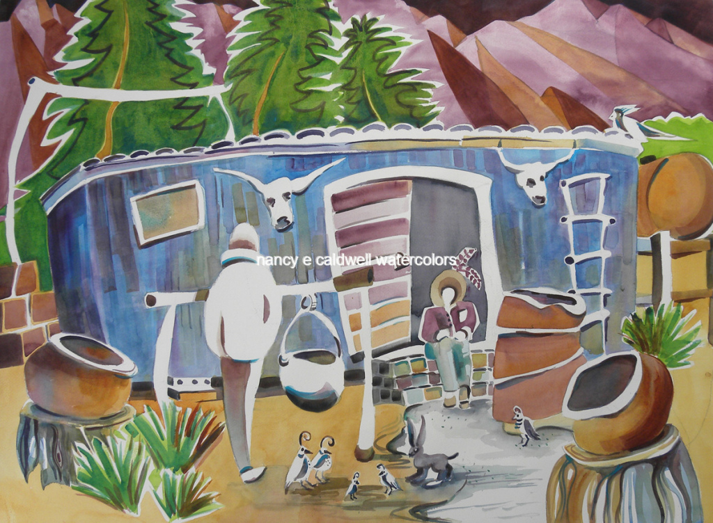 Camp RanchWatercolor  15x22